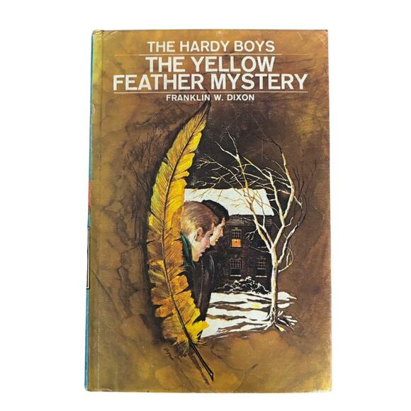 VTG 1971 Hardy Boys #33 Yellow Feather Mystery Book by Franklin W. Dixon, HC - Picture 1 of 5